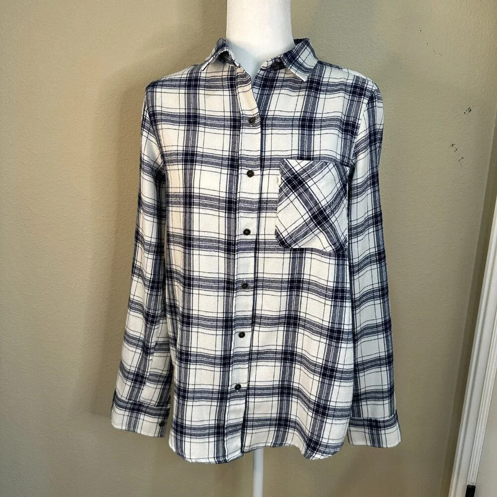 Rip Curl Plaid Button Down Flannel-Like Surf Skat… - image 2